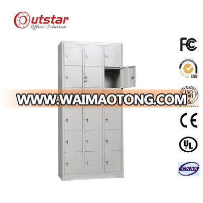 Economical Powder Coated 18 Doors Metal Cabinet Cloth Storage Locker