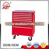 7 trays garage tool trolley mobile tool cart metal tool cabinet on wheels