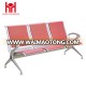 Hot sale 3 seaters aluminium waiting chair with pu padded for airport