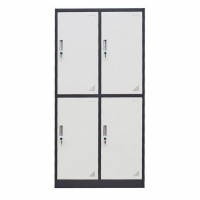 Modern staff locker 4 doors steel locker with lock bathroom storage locker