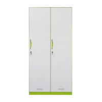 Factory direct beautiful design 2-door steel locker staff change wardrobe bathroom locker